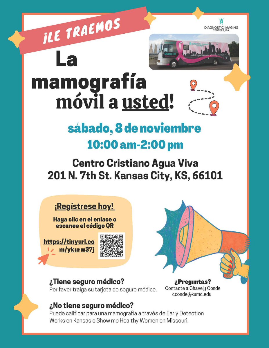 PROUD ALISON’S ALLIES IS SUPPORTING THE 1st EVER SPANISH SPEAKING BREAST CANCER SCREENING EVENT! 

Join us for our special Friend to Friend event! 🎉
🗓 Date: Saturday, November 8
📍 Location: 201 N 7th St. KC KS 66101
⏰ Time: 10:00am - 12:00pm
This event is designed to connect,