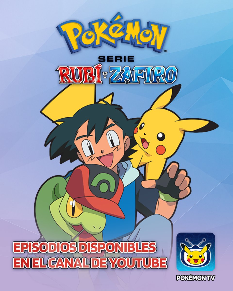 ¿Te dio nostalgia? 📺Mira los episodios doblados en español latino de Pokémon: Rubí y Zafiro disponibles en Pokémon TV.