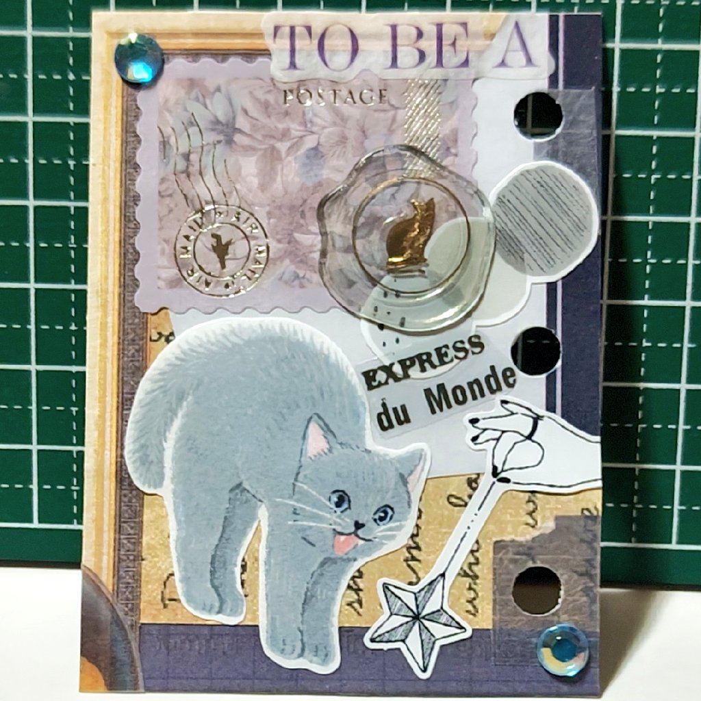 「ゆらゆら」

猫の本能を刺激するコラージュ
#コラージュ
#コラージュノート