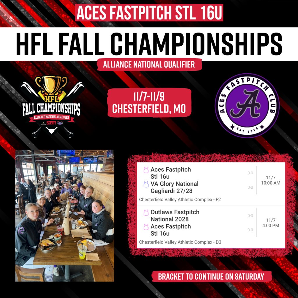 Last tourney of the fall season! Let’s go get it!!!