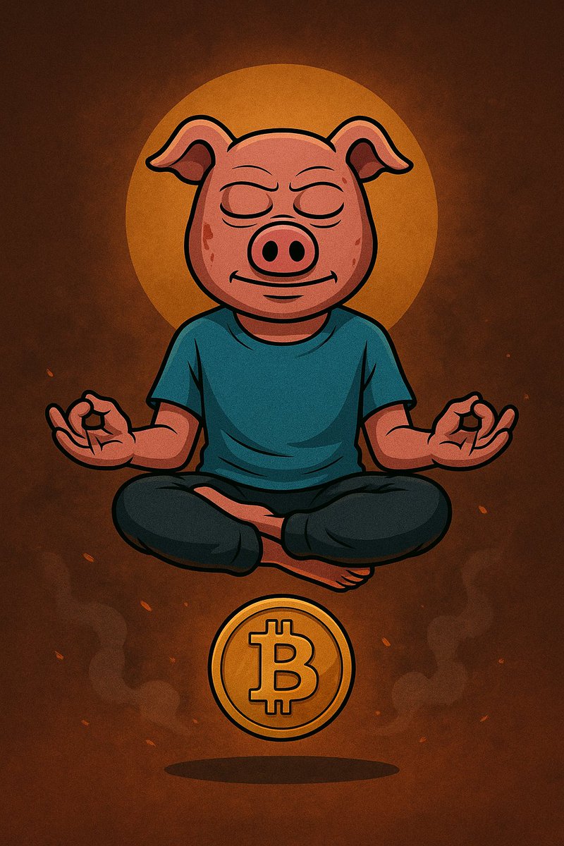 OinkCoinSolana's tweet image. The wise pig does not fear the rain. He simply breathes and waits for the mud to settle. 🐷🧘‍♂️