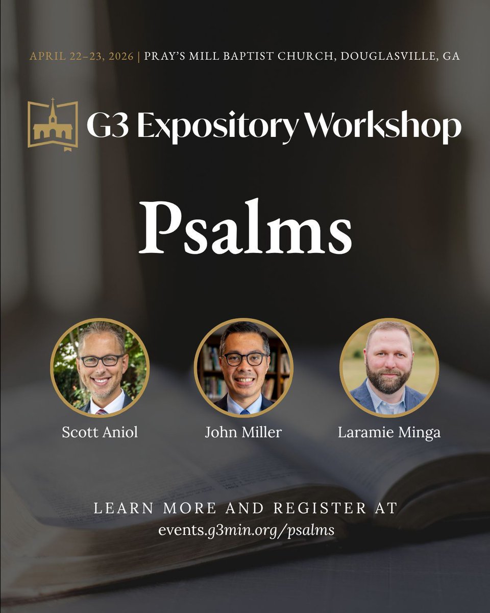 We invite you to join us on April 22–23, 2026 for an expository workshop focused on the Psalms. Together we will work carefully through selected psalms, learning how to read biblical poetry, trace the author’s intended meaning, and communicate that meaning clearly to others.
