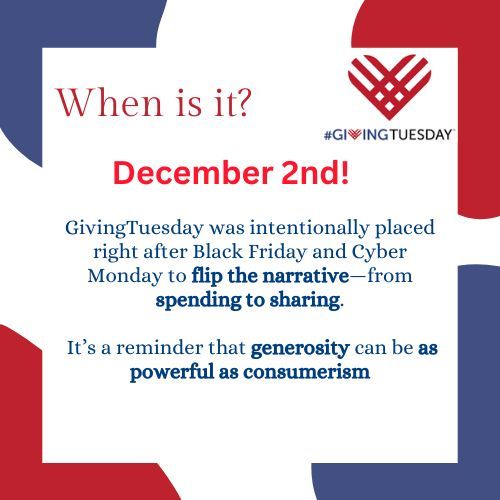 OneChildautism's tweet photo. GivingTuesday is coming! Swipe to learn more about its goals, initiatives, and how you can help! 
#GivingTuesday #NonprofitSupport #ActsOfKindness #Fundraiser #Volunteer #Williamsburg https://t.co/4MO754iWNH