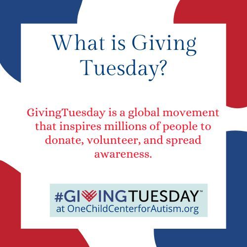 OneChildautism's tweet photo. GivingTuesday is coming! Swipe to learn more about its goals, initiatives, and how you can help! 
#GivingTuesday #NonprofitSupport #ActsOfKindness #Fundraiser #Volunteer #Williamsburg https://t.co/4MO754iWNH