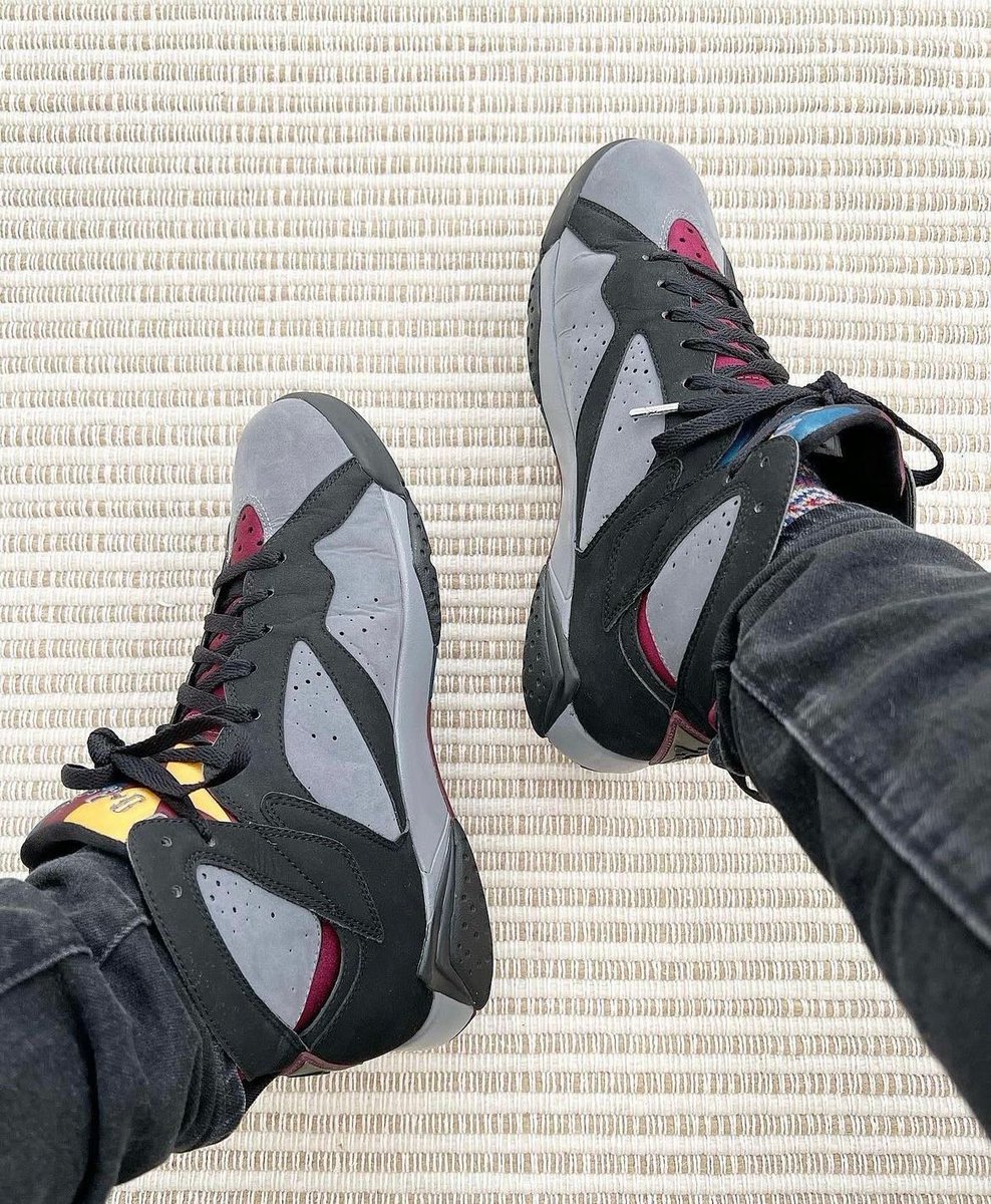 jordan bordeaux 7 on feet