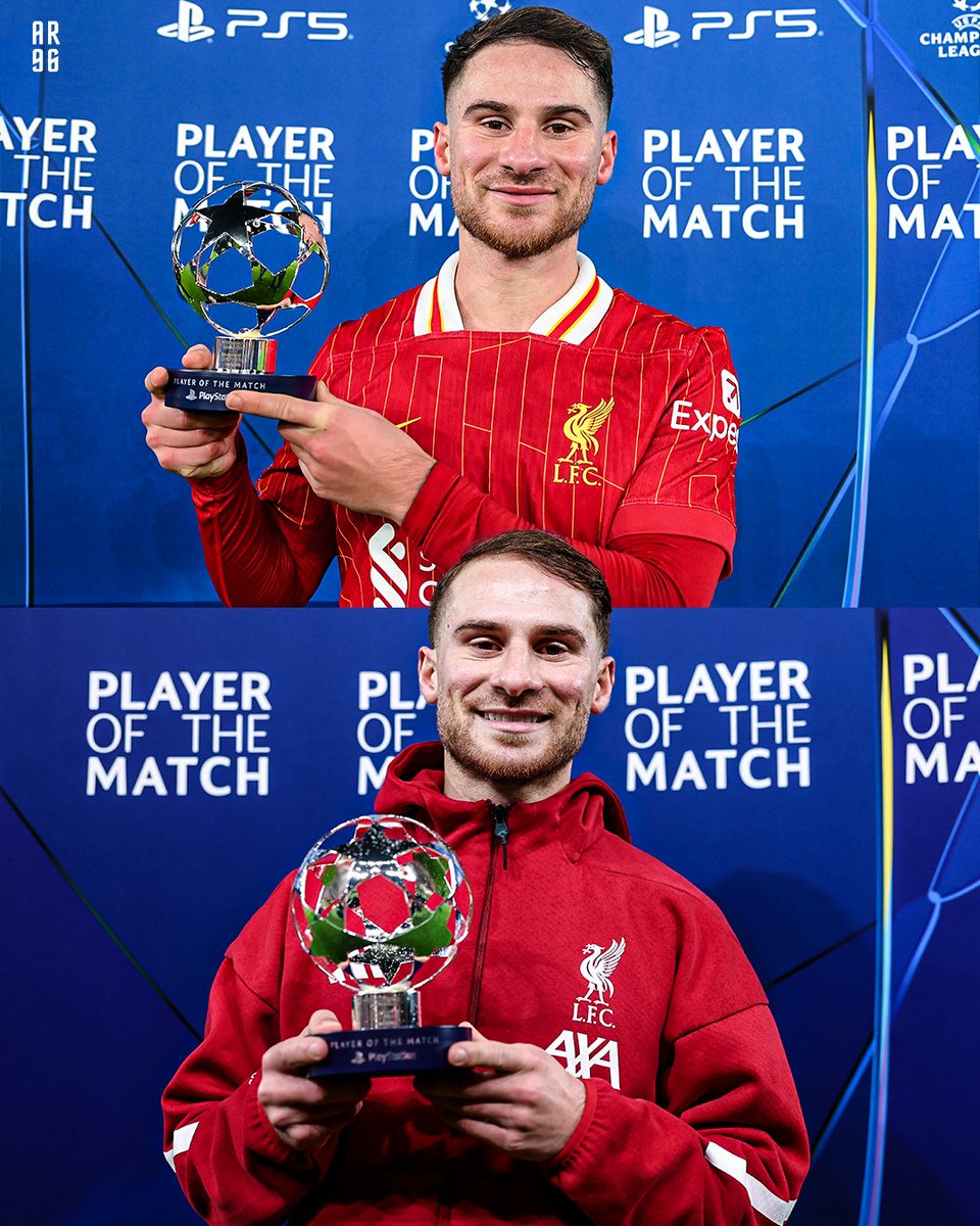 2 games against Real Madrid, 2 'Player Of The Match' awards 👏

It's a Mac Allister thing 💪