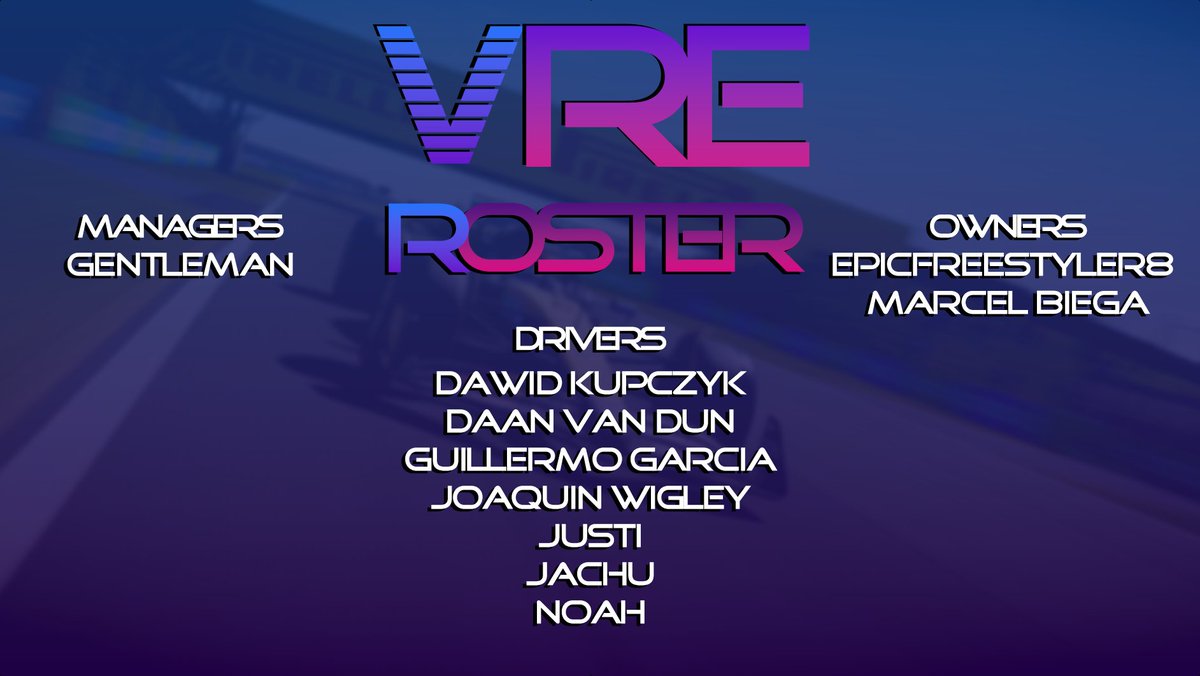 New Colours, New Logo, NEW ROSTER🥵

The second chapter of VRE starts today, along with a couple of changes to our roster🤌

A new era is here🔥

#F1 #F125 #SimRacing #F1Esports #VRE