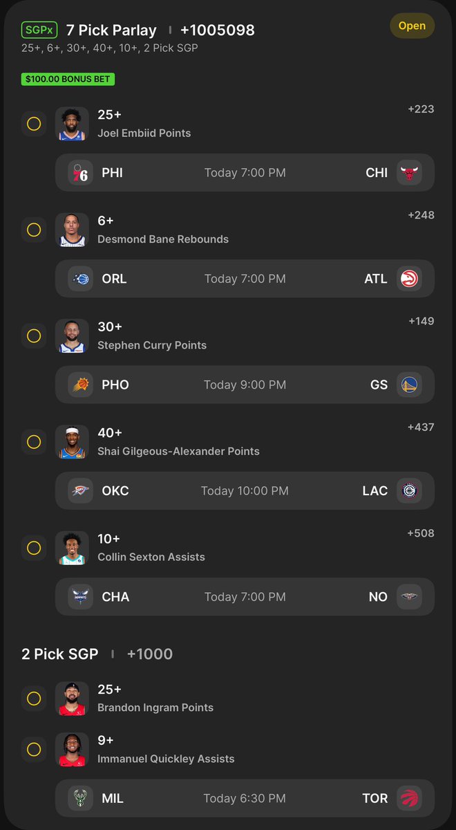 tensor_picks's tweet image. Don’t love anything today. Probably gonna wait til Thursday football to continue the ladder. Still gonna have some fun tracking this long shot though🤙 Not hitting