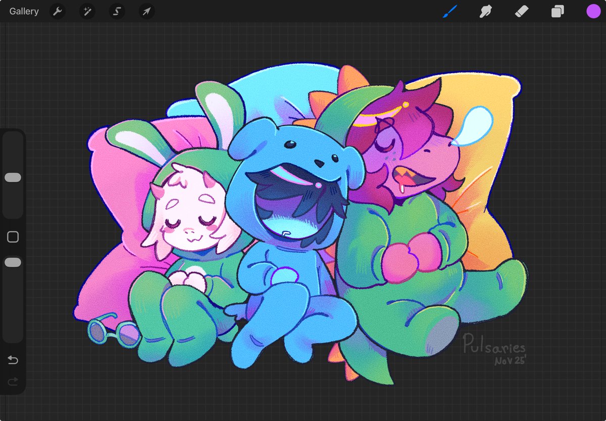 pulsaries's tweet image. shhh don&apos;t disturb them, they eepy
#DELTARUNE #deltarunefanart