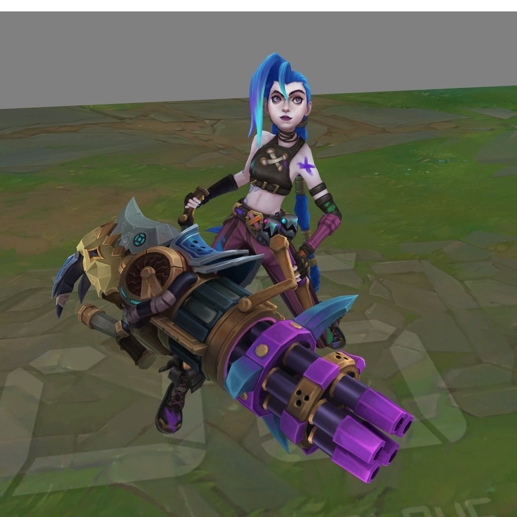 Julex_Gameplays's tweet image. Updated Arcane Fractured Jinx: The Piltover&apos;s Most Wanted
Model in-game