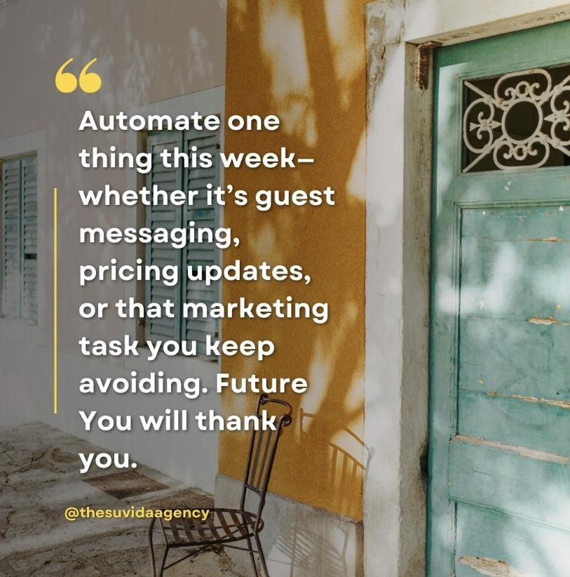 VRMTechBestie's tweet image. Let’s get real—what’s your biggest STR headache right now? 🏡💭

Whether it’s guest comms, cleaning chaos, or pricing puzzles—drop it below! Our team just might have the fix you’ve been waiting for!
#TuesdayTalks #TheSuvidaAgency #WorkSmarterNotHarder #VacationRentalGlowUp