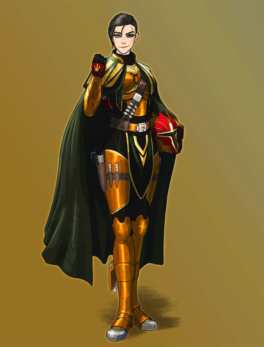 "Nira"
OC Mandalorian commission #starwars #ttrpg #commissionsopen