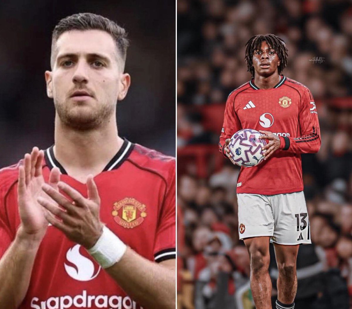 UtdForever7's tweet photo. 🚨Who should START at LWB against Tottenham Hotspur?

Diogo Dalot / Patrick Dorgu⁉️ https://t.co/knEMTCxgUx