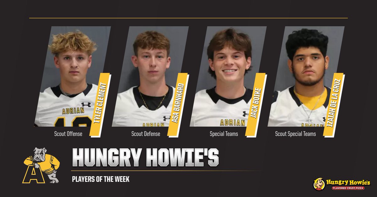 Week 8 Hungry Howie’s Players of the Week 🐾

#GoDawgs #d3football