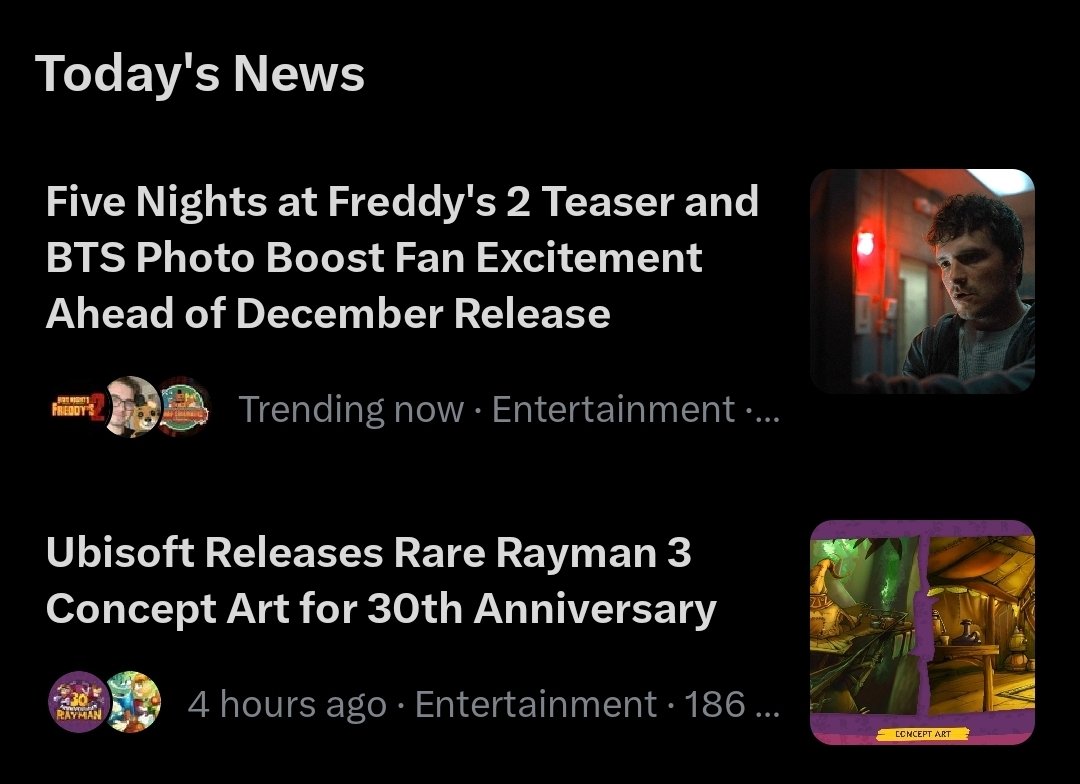 Interesting topics that are trending on my for you page.
#FNAFMovie2 #Rayman