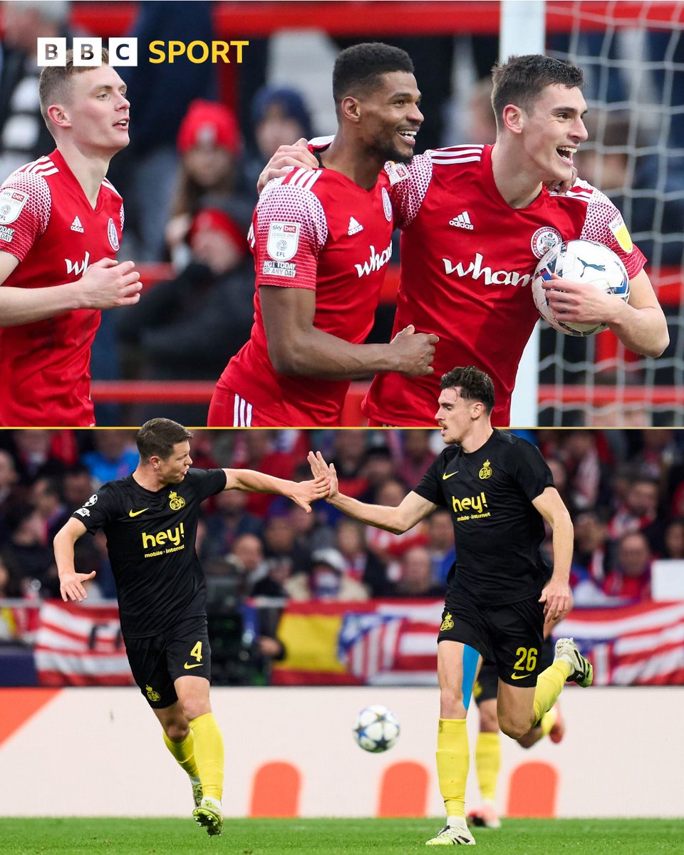 What a journey it's been for Ross Sykes! 🏴󠁧󠁢󠁥󠁮󠁧󠁿➡️🇧🇪
 
From playing for Accrington Stanley to scoring for Union Saint-Gilloise against Atletico Madrid in the Champions League 👏👏👏