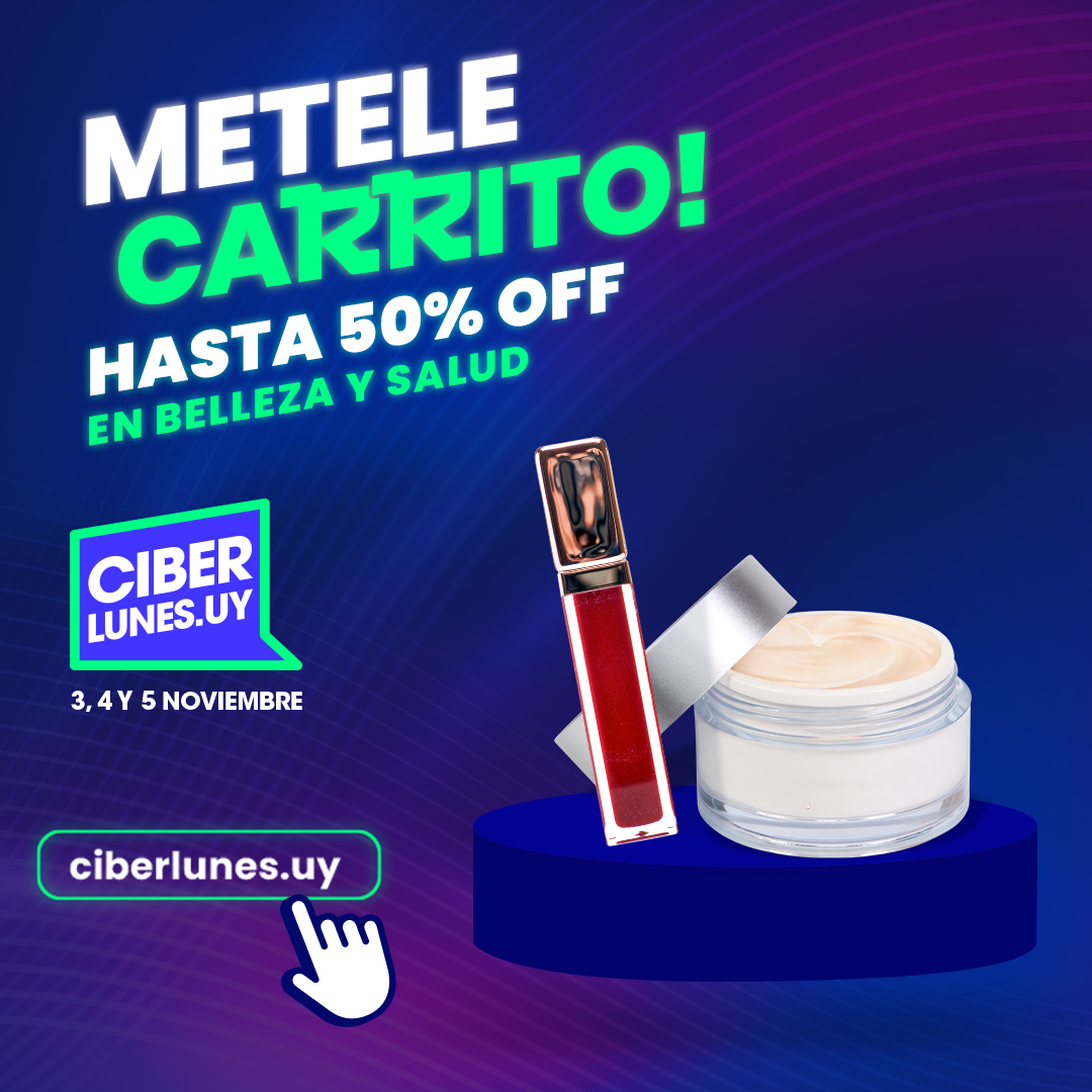 Maquillaje, skincare, perfumes… todo para vos.
Este Ciberlunes, metele carrito.👉 ciberlunes.uy