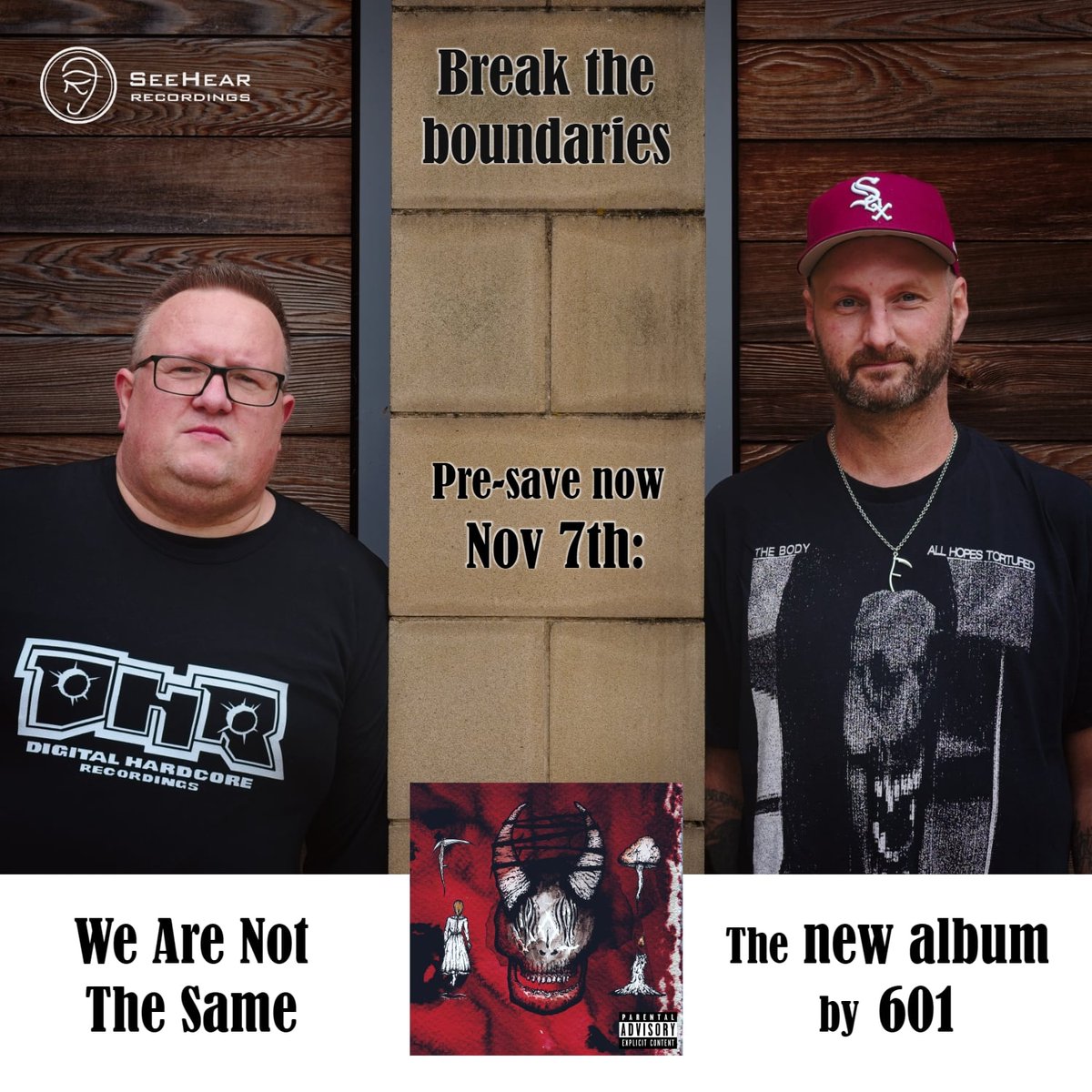 3 days to go... pre-save now:
push.fm/ps/601-weareno…
the new album by 601

feat. <a href="/madrushmc/">madrushmc</a> <a href="/wearefyd/">fakeyourdeath</a>
#ArianMalekpour of <a href="/hiddenmothersuk/">Hidden Mothers</a> 
<a href="/KieranScottVox/">Kieran_Scott</a> of <a href="/DeathCollector_/">DeathCollector</a> 
#AdamSedgwick of <a href="/tribeofghostsuk/">Tribe Of Ghosts</a>
#JayButler of #ConcreteHyena
<a href="/MattBenatan/">Matt Benatan</a> of #DinofCelestialBirds