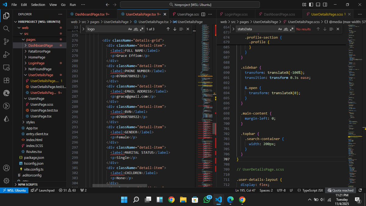 theValue01's tweet image. For those using RedwoodJS, React, and JSX (TSX)  quick question 👇
What do those red lines on the side of VS Code mean?
My project runs fine, but I still see them in my code editor. Any idea why? 🤔
#ReactJS #RedwoodJS #TypeScript #WebDev