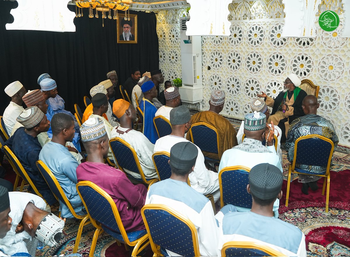 SZakzakyOffice's tweet photo. A delegation from the Nasarawa community in Kaduna town visited the Leader, Sheikh Ibraheem Zakzaky (H), at his residence in Abuja today, 04/11/2025. https://t.co/k1xEywFUh7