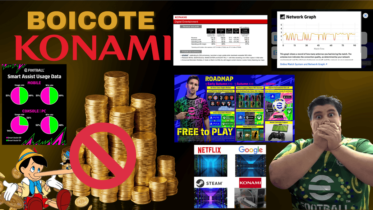 rvgrapha1's tweet image. DIA 12 - BOICOTE A KONAMI!
VIDEO NO CANAL EXPLICANDO SOBRE O ASSUNTO!
OBS: LEGENDAS EM VARIOS INDIOMAS!

Observações Importantes!!! 
O dinheiro é seu, e você faz o que quiser com ele.
O boicote não é vingança: é a forma mais direta de mandar uma mensagem à Konami — no bolso.  Nos…