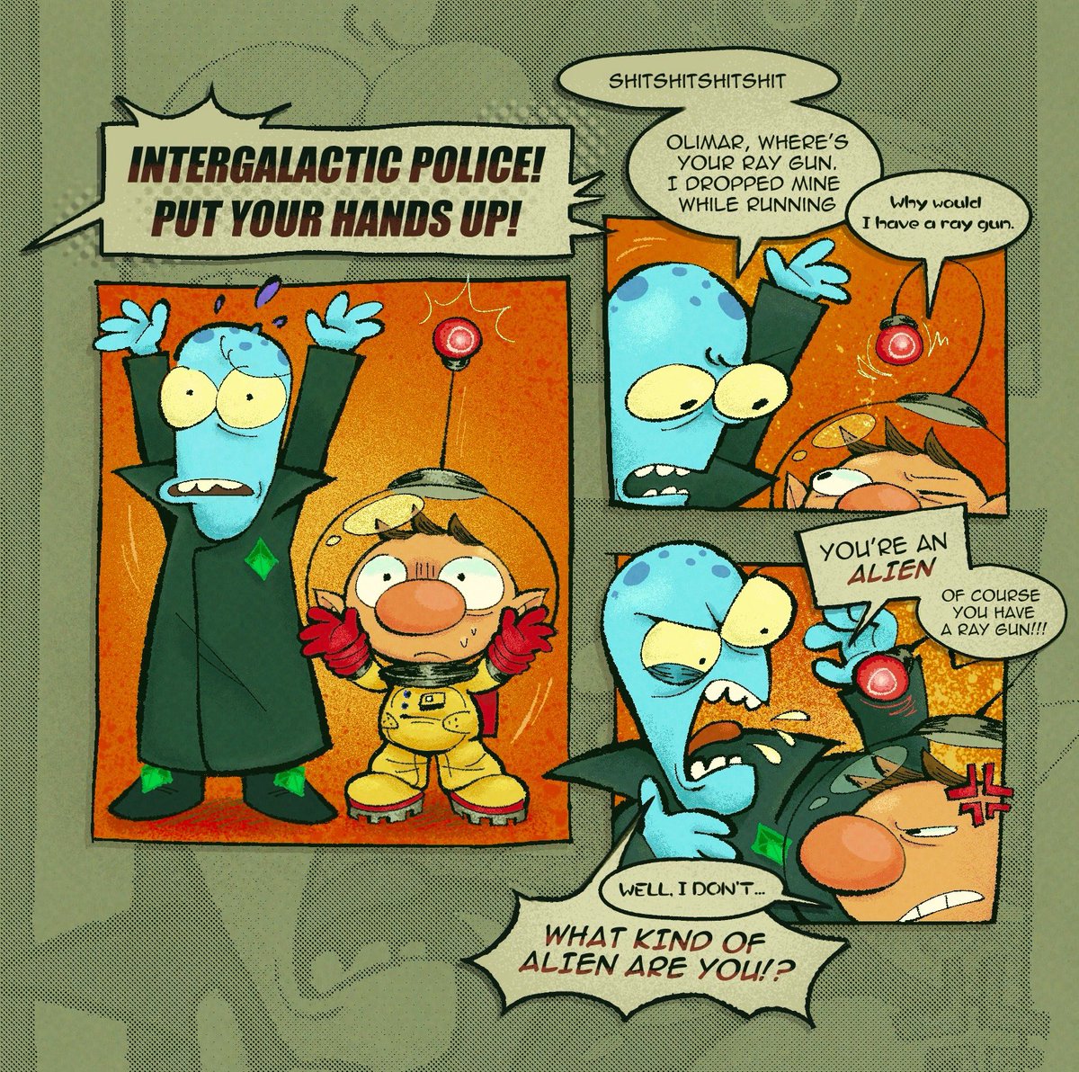 Kelpermoosee's tweet image. [Favorite Character Roulette] They were both arrested shortly after… 😭