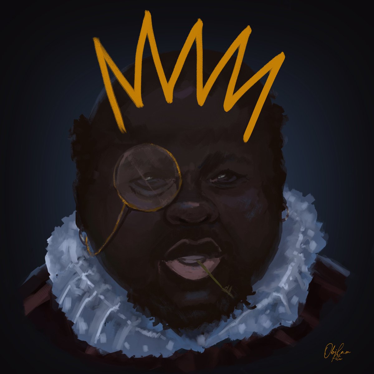 gosdcreator's tweet photo. Title:Dirty Crown👑
greedy folks, take all for them pleasure and we are left to struggle for crumbs. Everyone is a thief,  justified by themself righteousness and yet judging others for sinning differently. #DSS  #new #painting https://t.co/OzeAF2bNrs