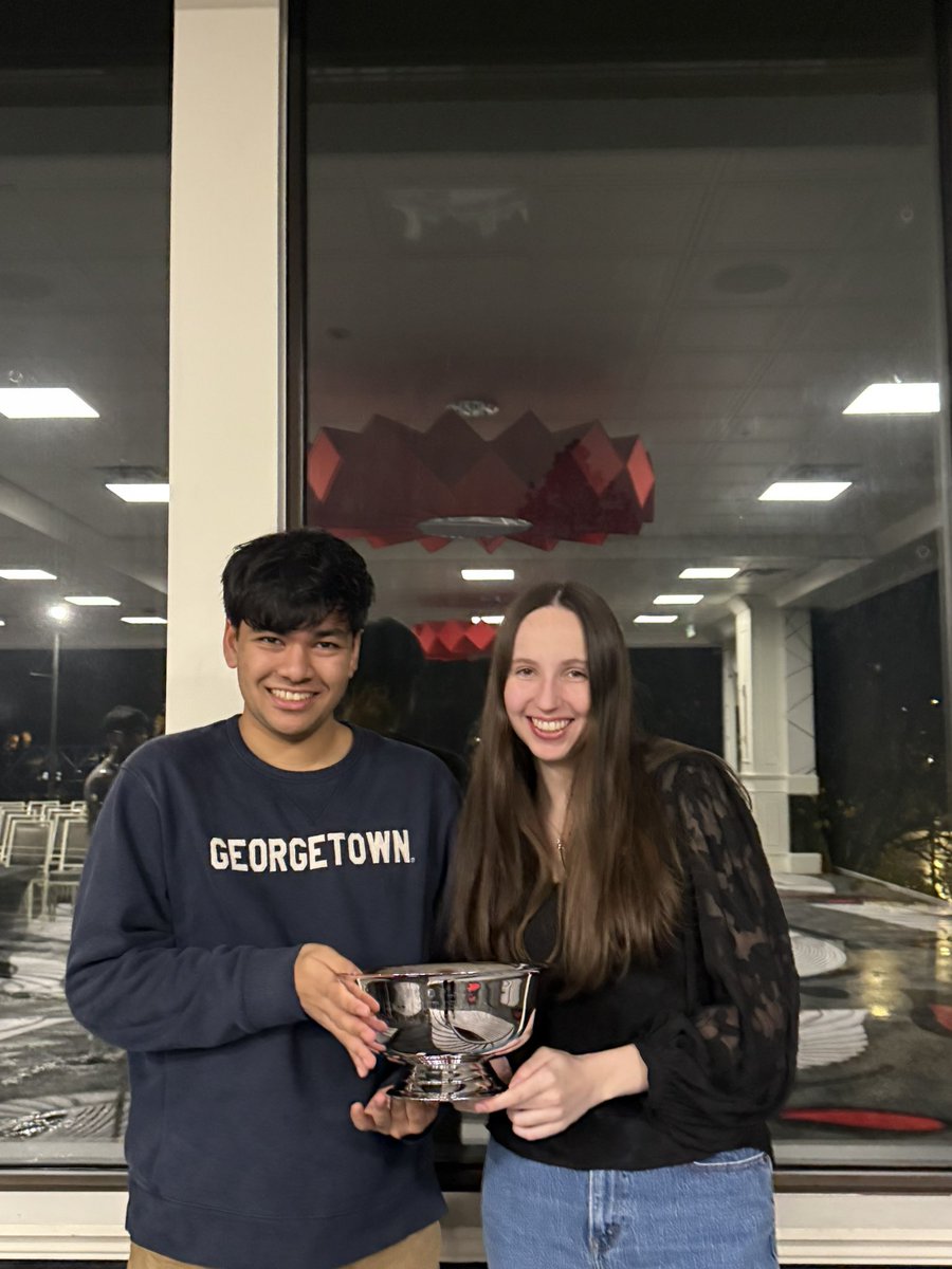 GTownDebate's tweet photo. Georgetown debate had a fantastic weekend at Gonzaga!

Connelly and Arnav made it to the finals, the first time Georgetown has done that at a major since 2023. Connelly was also the 3rd speaker.

PT and LN also had fun and educational debates.

Hoya Saxa! https://t.co/2GTNWxuZJO