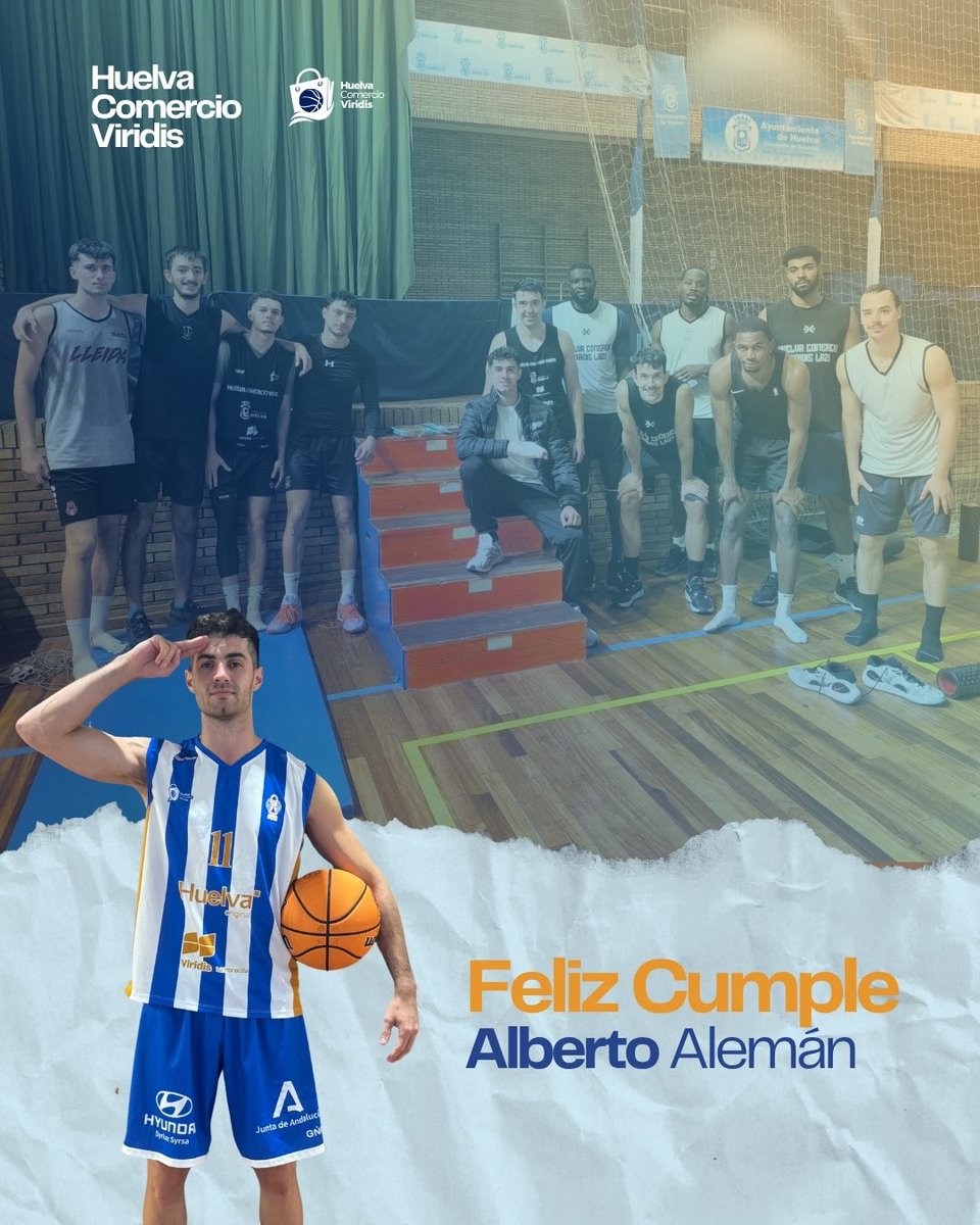 HuelvaComercioL's tweet photo. 🏀 Despedimos este martes felicitando por su cumpleaños a nuestro 🎂 Alberto Alemán. Hoy la plantilla ha querido celebrar este día importante junto a él para desearle también una buena recuperación de la lesión en su mano derecha. 💙🤍💙!Muchas Felicidades Alberto! https://t.co/mnZDAL7JsH