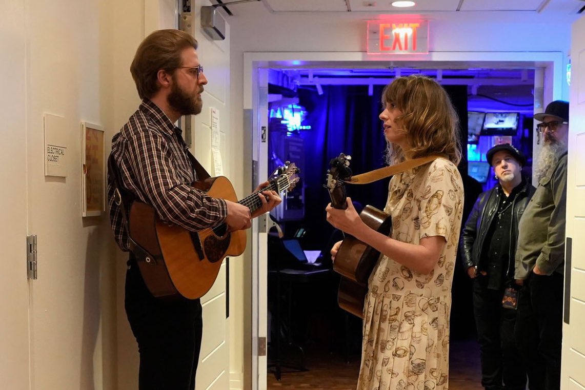 badpostmaya's tweet image. congratulations to maya hawke and christian lee hutson on their engagement!💍