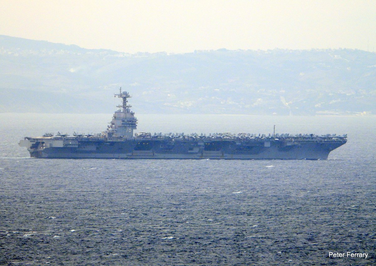 PeterFerrary's tweet image. USS Gerald R. Ford CVN 78  🇺🇸
Strait of Gibraltar westbound Nov 4 2025