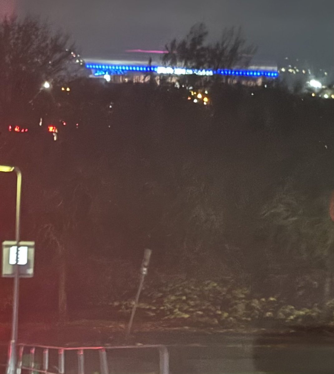 Why have lights on in the Dick Hill stadium on a Champions League night….never in a million years..😂😂😂<a href="/Everton/">Everton</a>