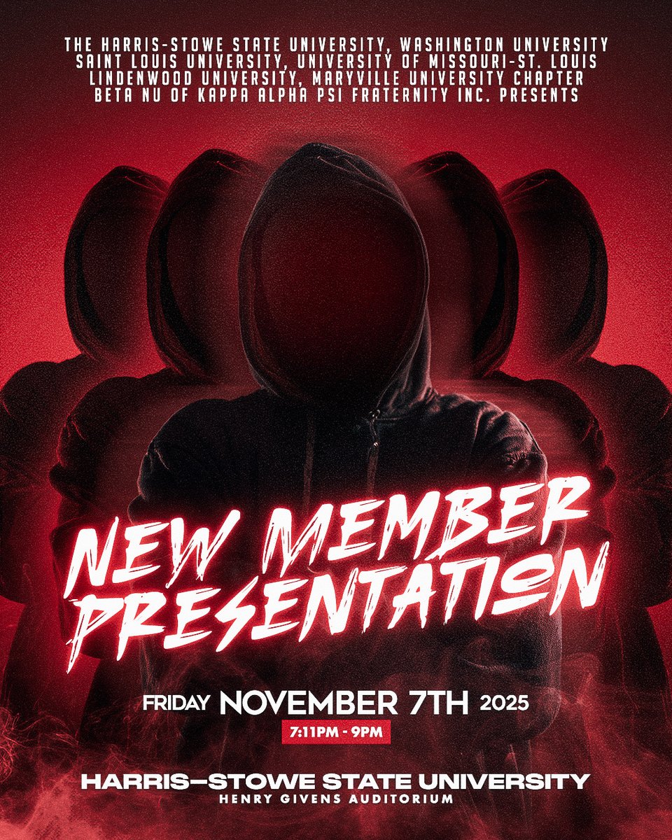 HarrisStowe's tweet image. Join us as we welcome the newest members of Kappa Alpha Psi Fraternity, Inc. to the yard! Don’t miss the New Member Presentation this Friday, November 7th at 7:11 PM. #HSSUGreeks #probateszn