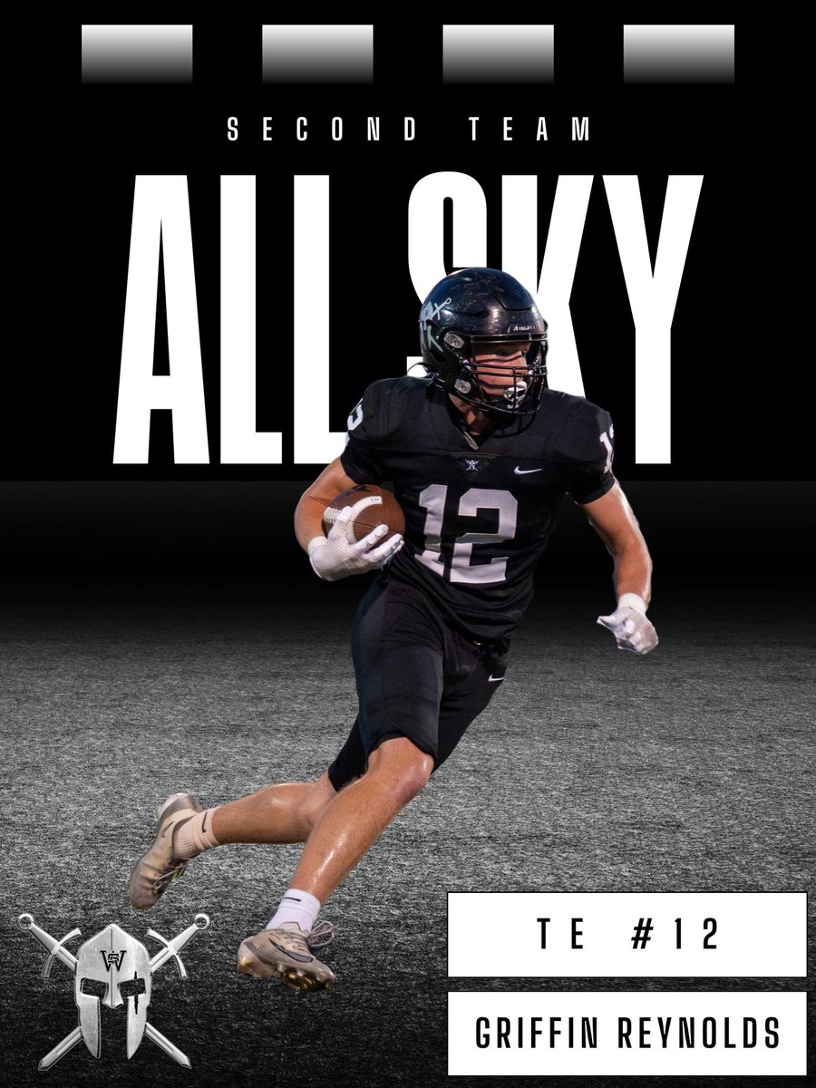 Congratulations to <a href="/greynolds_3/">Griffin Reynolds</a> for being named Second Team All SKY Conference Tight End! #staythecourse