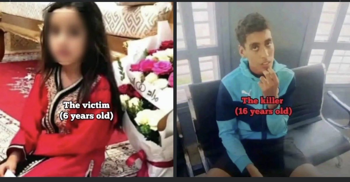 hamza_el_00's tweet image. خطير ⚠️
تعقلو على البرهوش اللي كان اغت&apos;صب طفلة و قتلها فالقصر الكبير ( بقا كيضربها لراسها بحجرة حتى ماتت )
اليوم تحكم عليه ب 15 سنة سجنا نافذا 
تخيلو بلي غادي يخرج من الحبس و فعمره 31 عام و غيكمل حياتو عادي و يقدر يتزوج و يسافر و البنت اللي ماتت ما غاداش ترجع و والديها غيبقاو…