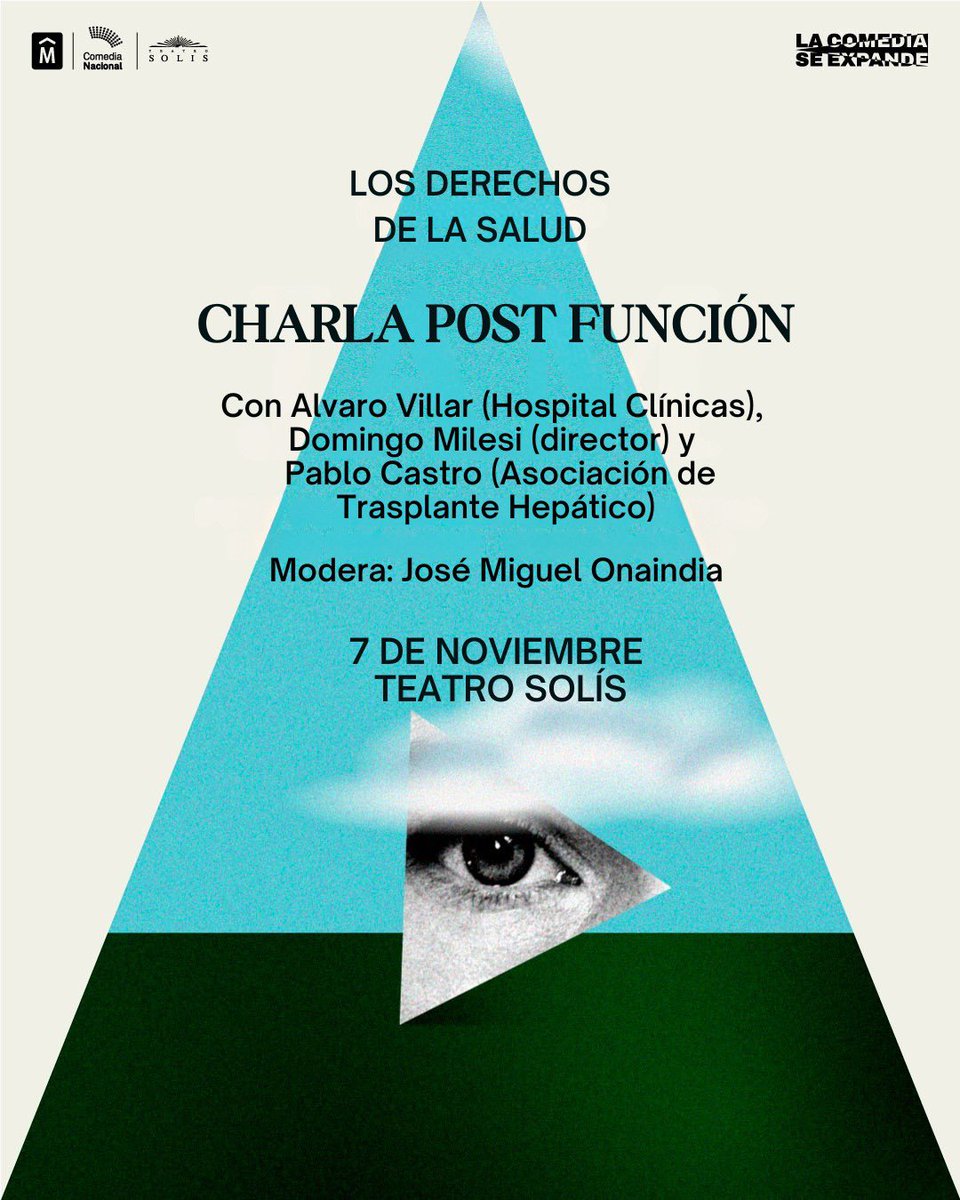 🗣️ Este viernes te invitamos a quedarte después de la función de Los derechos de la salud para participar en una charla post función.
Un espacio para reflexionar sobre la obra y dialogar sobre los temas que atraviesan esta puesta escrita y dirigida por Domingo Milesi.