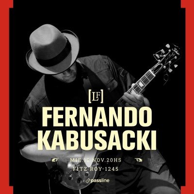 Miércoles 12 de Noviembre

Kabusacki en La Fábrica

El repertorio de Kabusacki circula por el rock, la música instrumental y la electrónica con piezas maravillosas de Eno, Charly Garcia, Dylan y Peter Gabriel además de temas propios

Fitz Roy 1245, CABA

passline.com/eventos/kabusa…