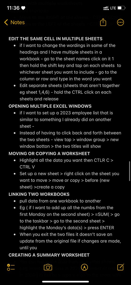 Ayanfethinks's tweet image. Day 4/100 – #100DaysOfDataAnalysis
Another free day = more Excel practice!
Learned to work across multiple sheets, link workbooks, summarize data, group info, and even import data from other sources.
Can’t wait to start small projects soon 👀

Any tips, Excel tricks? I’m all ears