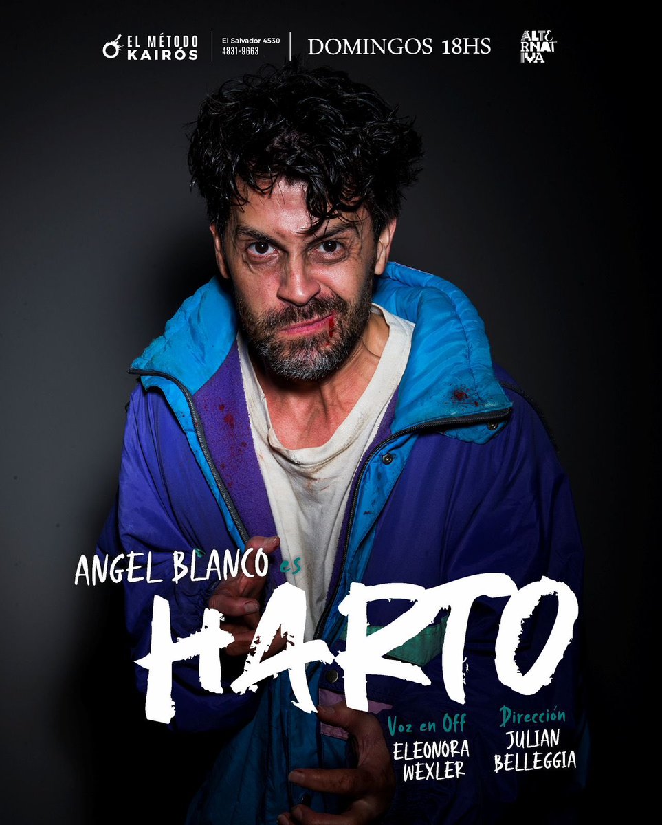 #Harto de <a href="/angelblancoOK/">Angel Blanco</a> en #ElmetodoKairos El Salvador 4530 #caba #teatro Entradas por <a href="/AlternativaEsc/">Alternativa</a> publico.alternativateatral.com/entradas97634-…