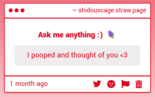 i have a feeling this is one of my best friends i just cant prove it.