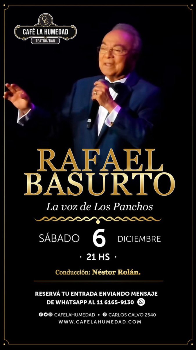 RafaelBasurto's tweet photo. Los espero el “#CafélaHumedad  el 6 de diciembre. En Argentina Caba ❤️ https://t.co/MFcwFglxbo