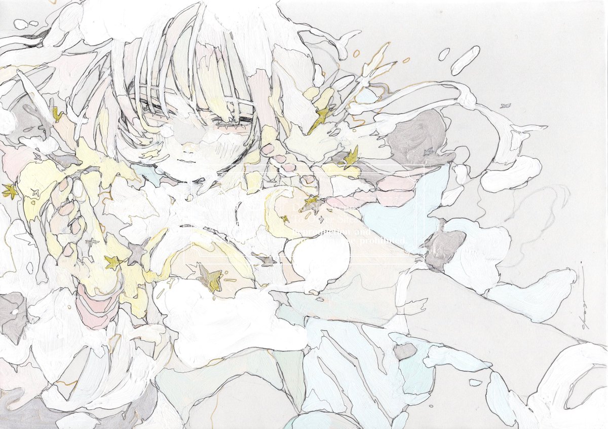 オカユウリ イラスト 個展 原画 オカユウリ イラスト 個展 原画