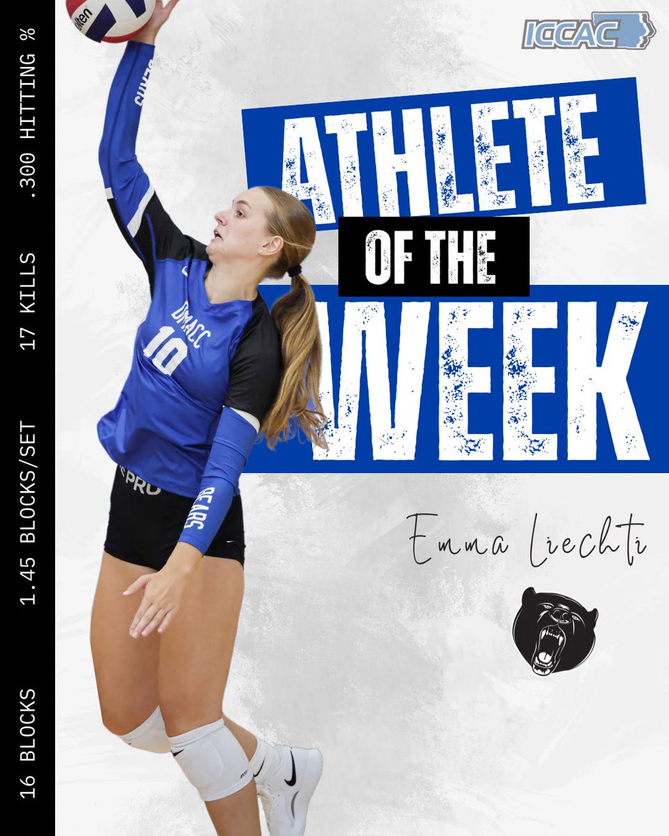 DMACCVB's tweet image. 🚨🚨🚨TWO PEAT x2🚨🚨🚨

Your #17 Bears 𝚂𝚆𝙴𝙴𝙿 the final Offensive and Defensive Player of the Week!! 👏🏽🤫 congrats Ramsey &amp;amp; Emma‼️

#BearNation🐻