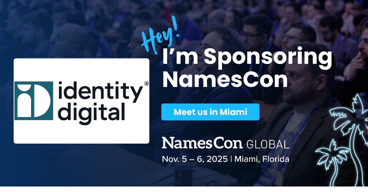 AI: ally or foe for the domain industry? This is the conversation tomorrow at <a href="/NamesCon/">NamesCon</a>. Get the insights on the future of domains from our very own CMO <a href="/racsterls/">Rachel Sterling</a> and a powerhouse panel with leaders from <a href="/ecorp/">ecorp</a>, <a href="/PurpleHorizons8/">Purple Horizons 🔮</a>, <a href="/namedotcom/">name.com</a>, @TeamInternet, and @OfficeDepot.