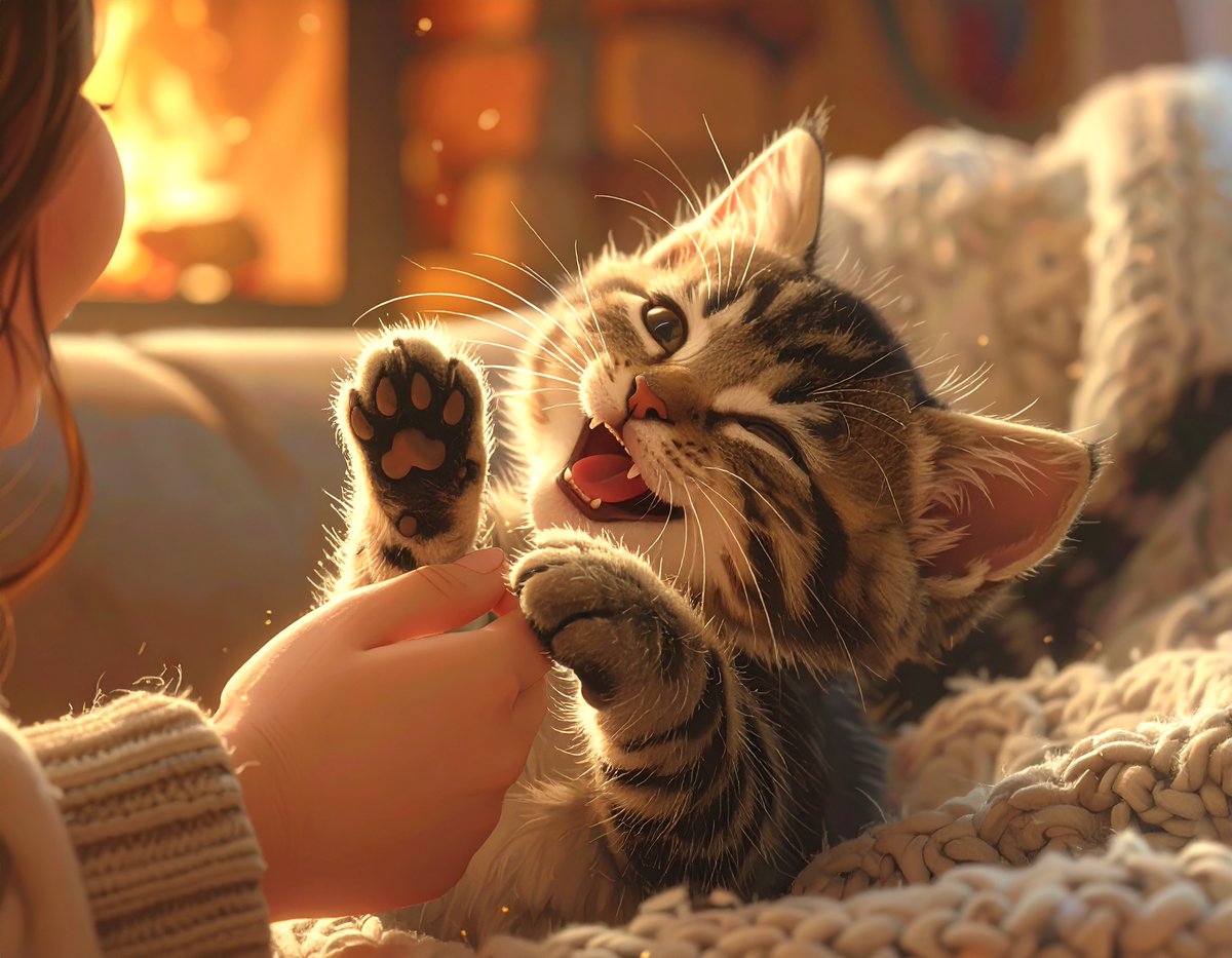 Tickled kitten = instant smile. 😸 Watch this adorable moment and brighten your feed ➤ shorturl.at/JnOLV
#CatGiggles #KittySurprise