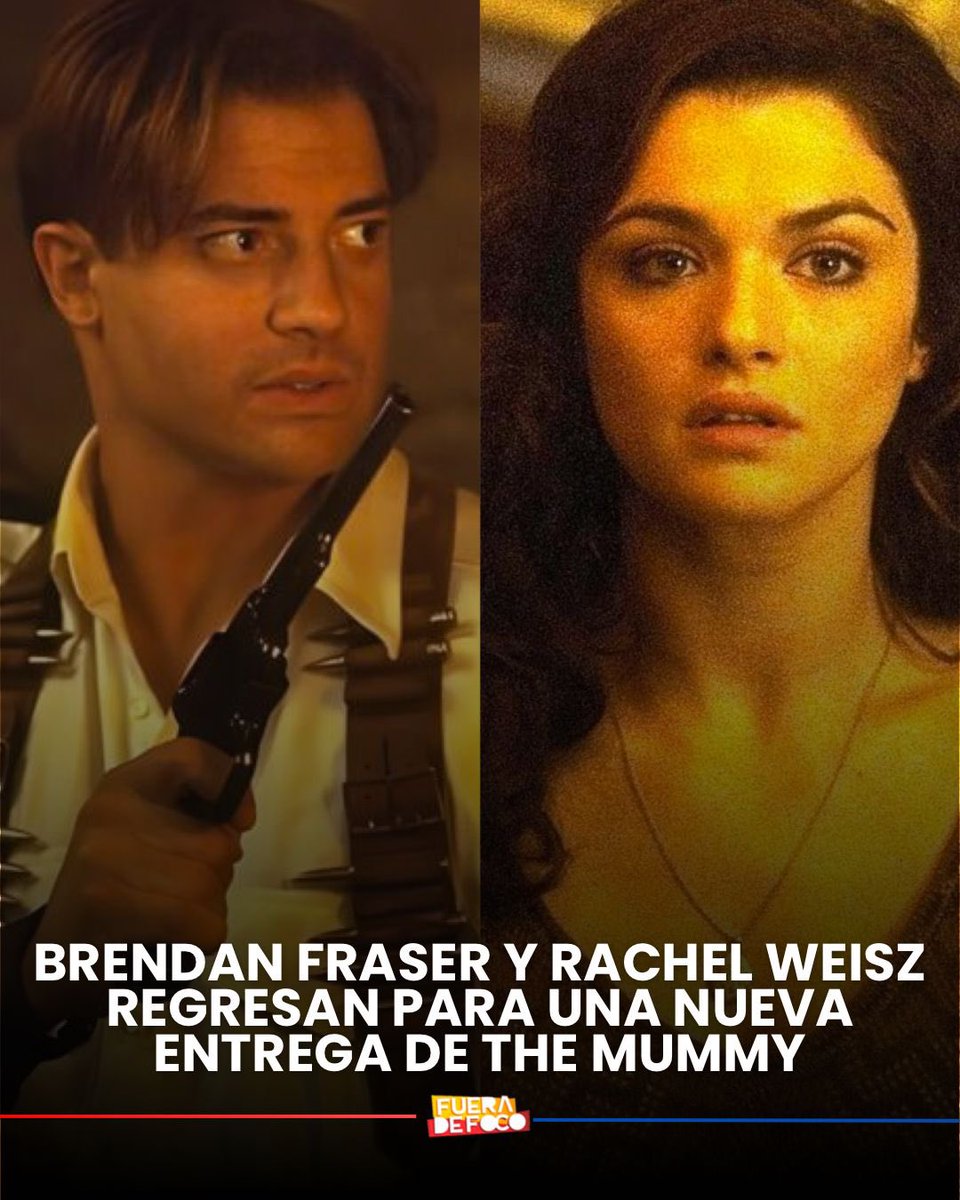 GabyMeza8's tweet image. 💥 Brendan Fraser y Rachel Weisz volverán para una nueva entrega de la saga de THE MUMMY (La Momia). El proyecto ignorará los eventos de la tercera película y es ajeno al reboot que actualmente está en producción.