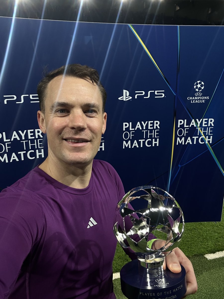 ChampionsLeague's tweet image. A truly special player 🌟

Manuel Neuer picks up POTM 👏

#UCL | #POTM