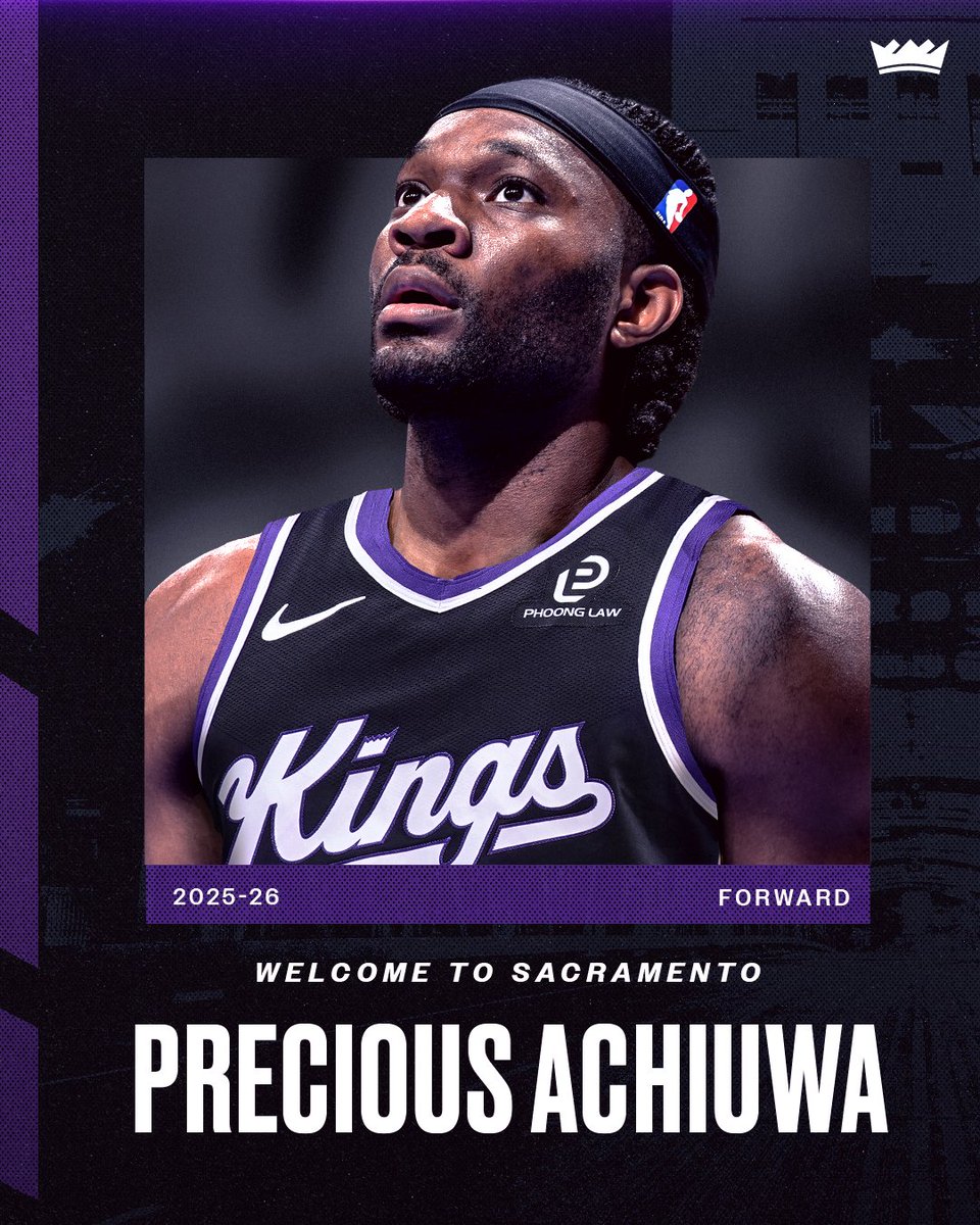 welcome to sacramento, <a href="/PreciousAchiuwa/">Precious Achiuwa</a> 👑
