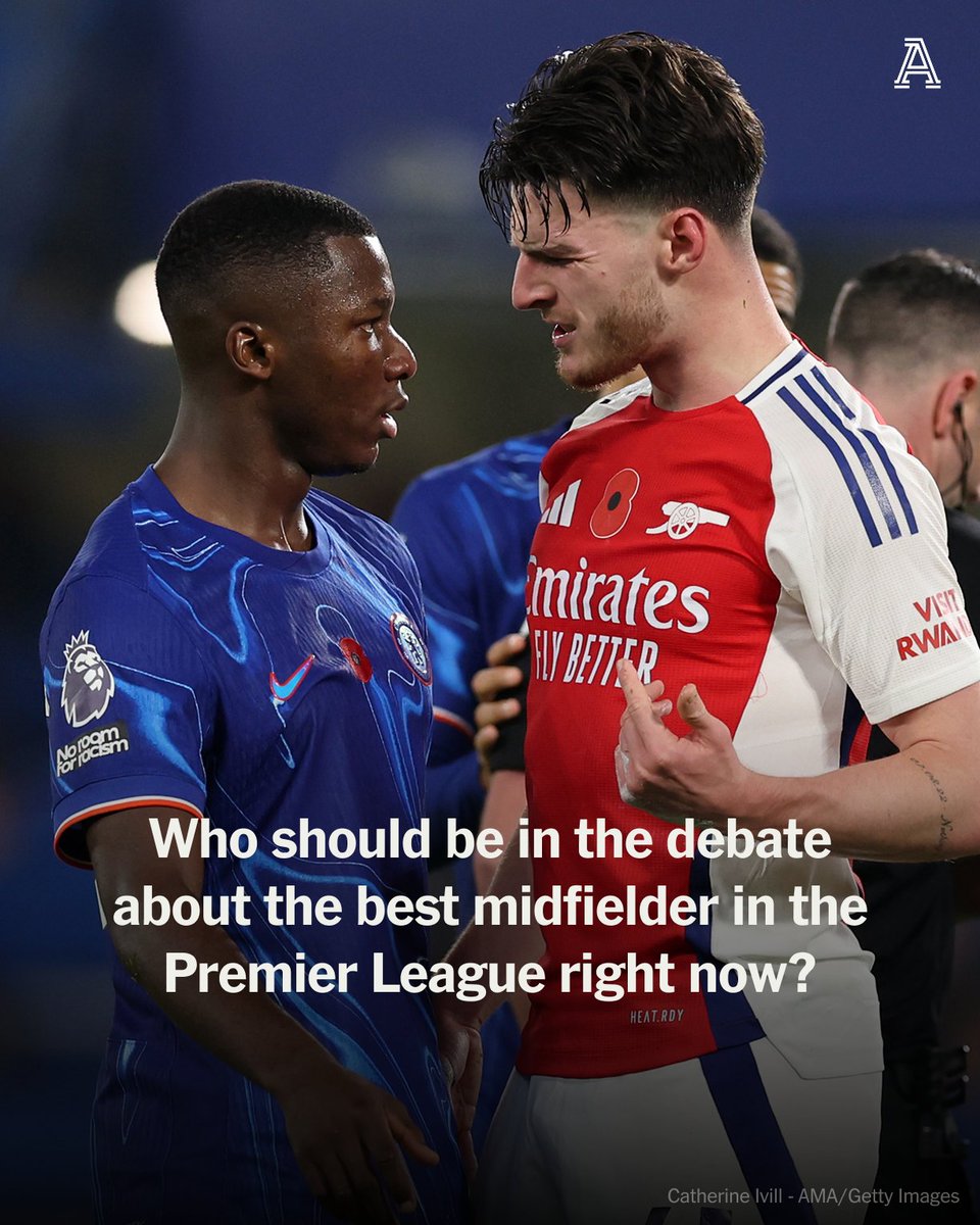 Moises Caicedo was called the "best player on the planet" in his position by a Chelsea team-mate his week, while subscribers to The Athletic voted 51%-49% in favour of Declan Rice as being the best midfielder of the two so far this season.

But who else should be in the