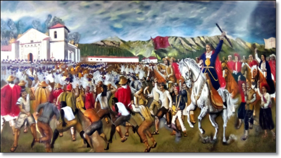 Hoy 4 de noviembre que se conmemora un aniversario más de la mayor rebelión en la Indoamérica colonial (1780), la figura de Tupac Amaru II inspiró e inspira, de manera directa e indirecta, diversas rebeliones y movimientos en Latinoamérica y el mundo, abro 🧵con la asistencia de